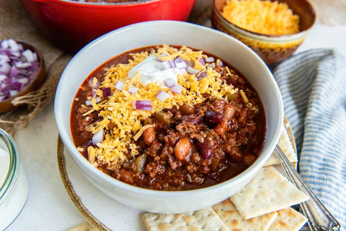 Make Ground Beef Chili in 30 Mins (Perfect for Meal Prep!)